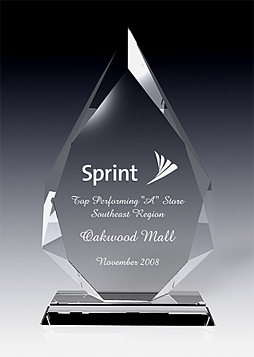 crystal plaque CB0015