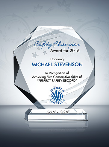 crystal plaque CB0030